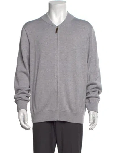 Pre-owned Polo Ralph Lauren Open Front Long Sleeve Cardigan W/ Tags In Gray