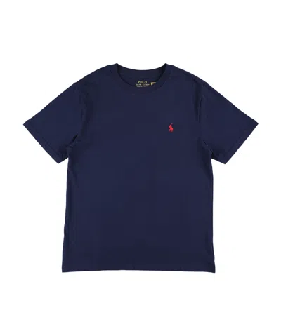 Polo Ralph Lauren Kids' Logo-print Cotton T-shirt 3-24 Months In Navy