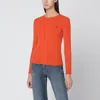 Polo Ralph Lauren Cable Knit Pullover With Ribbed Finish In Orange