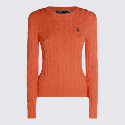 POLO RALPH LAUREN ORANGE COTTON KNITWEAR