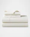 Polo Ralph Lauren Organic 464 Percale California King Fitted Sheet In Alabaster