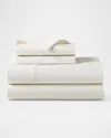 Polo Ralph Lauren Organic 464 Percale Queen Fitted Sheet In Alabaster