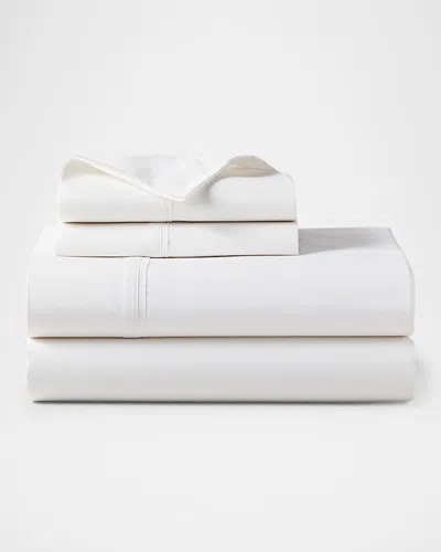 Polo Ralph Lauren Organic 464 Percale Twin Fitted Sheet In Tux White