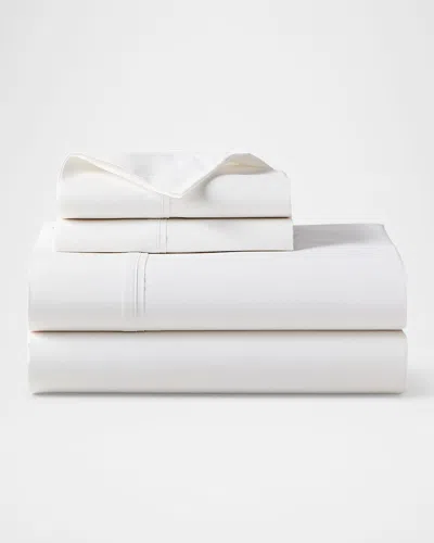 Polo Ralph Lauren Organic 464 Percale Full Flat Sheet In Tux White