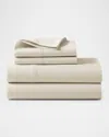 Polo Ralph Lauren Organic 464 Percale Queen Flat Sheet In Sand Dune