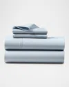 Polo Ralph Lauren Organic 464 Thread Count Percale Twin Flat Sheet In Pl Sky Blu