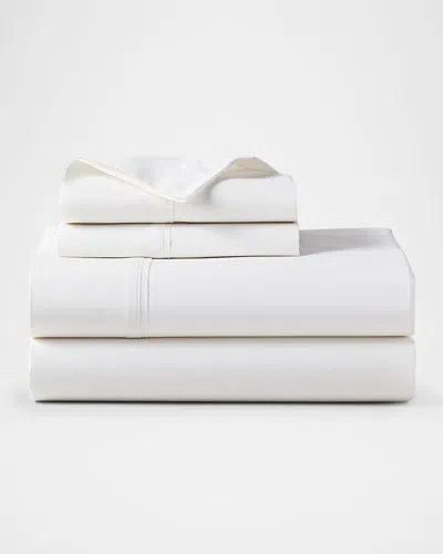 Polo Ralph Lauren Organic 464 Thread Count Percale Twin Flat Sheet In Tux White