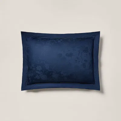 Polo Ralph Lauren Organic Cotton Bethany Jacquard Sham In Polo Navy