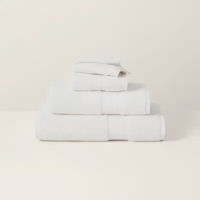 Polo Ralph Lauren Organic Cotton Dawson Bath Towels & Mat In Oxford White