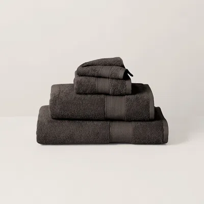 Polo Ralph Lauren Organic Cotton Dawson Bath Towels & Mat In Stadium Gray