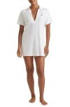 Polo Ralph Lauren Organic Cotton French Terry Cover-up Shirtdress In White