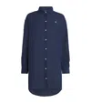 Polo Ralph Lauren Organic Cotton-linen Boyfriend Shirt In Blue