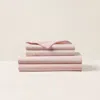 Polo Ralph Lauren Organic Cotton Oxford Stripe Sheeting In Pink And White