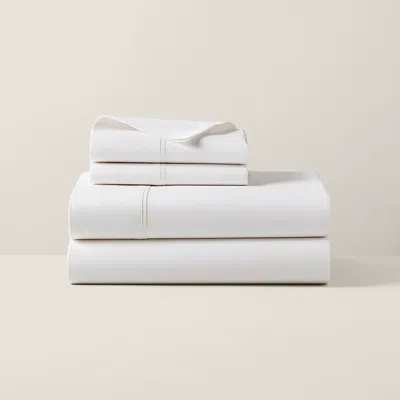 Polo Ralph Lauren Organic Cotton Percale Palmer Sheeting In Alabaster