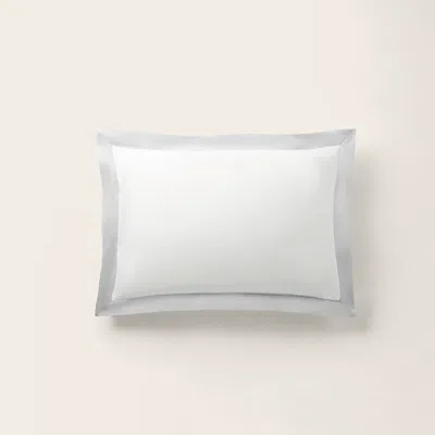 Polo Ralph Lauren Organic Cotton Sateen Border Sham In True Platinum