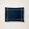 Polo Ralph Lauren Organic Cotton Sateen Handkerchief Sham In Navy/white