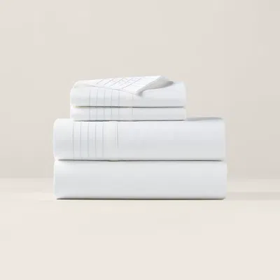 Polo Ralph Lauren Organic Cotton Sateen Handkerchief Sheet In Blue Hyacinth