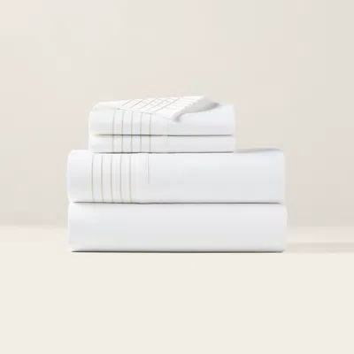 Polo Ralph Lauren Organic Cotton Sateen Handkerchief Sheet In Coastal Sand