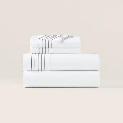 Polo Ralph Lauren Organic Cotton Sateen Handkerchief Sheet In Graphite