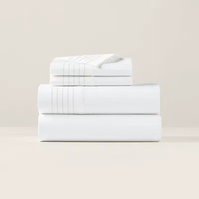 Polo Ralph Lauren Organic Cotton Sateen Handkerchief Sheet In Parchment