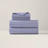 Polo Ralph Lauren Organic Cotton Shirting Stripe Sheeting In Black/white