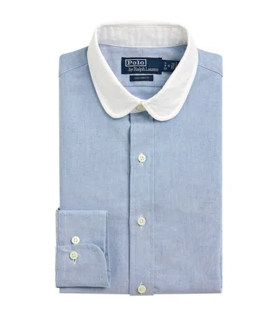 Polo Ralph Lauren Organic Cotton Striped Shirt In Blue