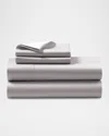 Polo Ralph Lauren Organic Sateen Queen Fitted Sheet In Platinum