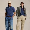 Polo Ralph Lauren Original Fit Mesh Polo Shirt In Newport Navy