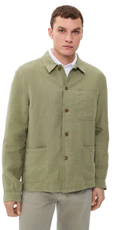 Polo Ralph Lauren Original Label Linen Chore Jacket Sage Green
