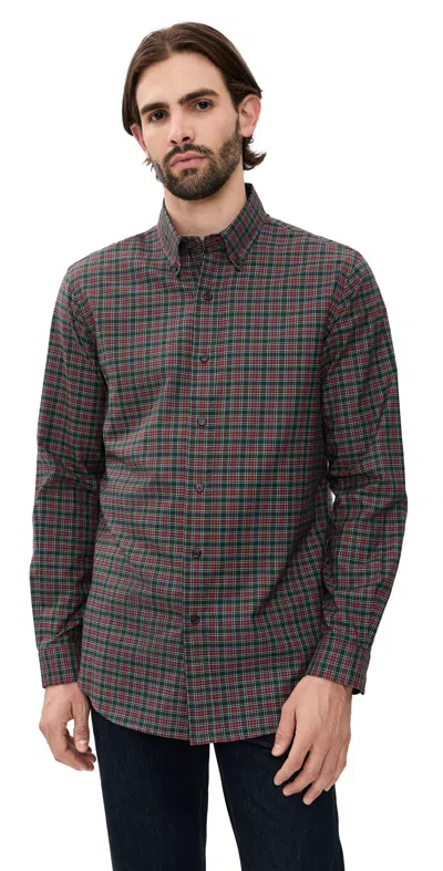 Polo Ralph Lauren Original Label Luxury Twill Plaid Sport Shirt Multi In Black