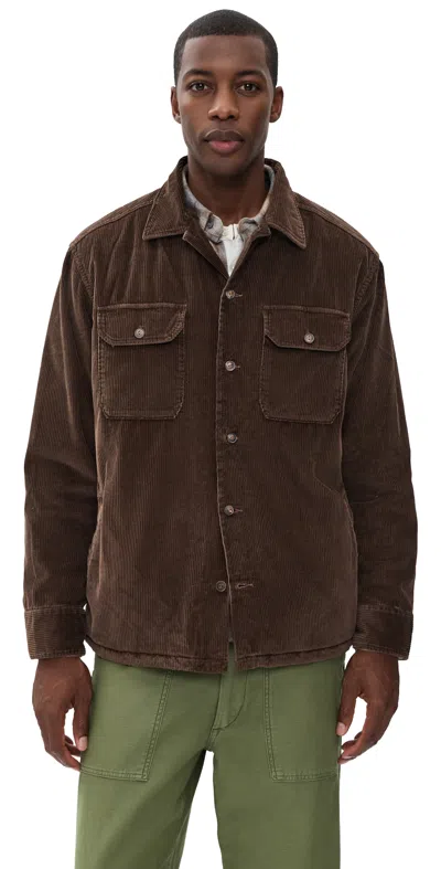 Polo Ralph Lauren Original Label Wale Corduroy Lined Recon Jacket Nutmeg Brown