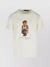 Polo Ralph Lauren White Polo Bear Custom Slim-fit T-shirt In Neutral