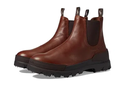 Polo Ralph Lauren Oslo Chelsea Boots Men's Brown Leather Round Toe Jobb1737