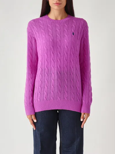 Polo Ralph Lauren Over-size Girocollo A Trecce In Lana E Cachemire Sweater