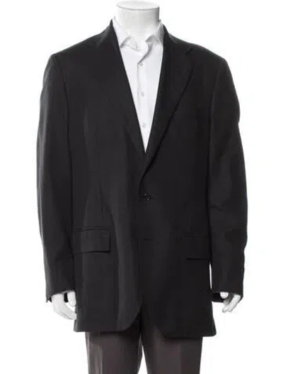 Pre-owned Polo Ralph Lauren Overcoat In Black