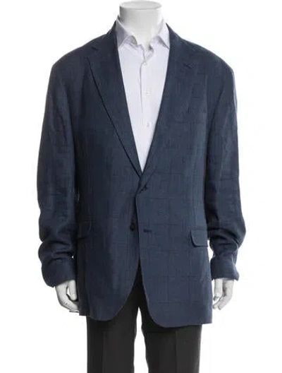 Pre-owned Polo Ralph Lauren Overcoat In Blue