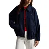 Polo Ralph Lauren Blue Denim Jacket With Embroidered Logo On The Front In Multi