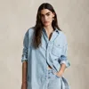 Polo Ralph Lauren Denim Shirt With Long Sleeves And Chest Pocket In Soria Wash