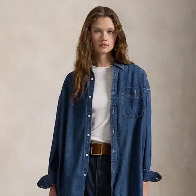 Polo Ralph Lauren Oversize Fit Denim Shirt In Remy Wash