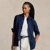 Polo Ralph Lauren Oversize Fit Linen Shirt In Blue