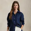 Polo Ralph Lauren Oversize Fit Linen Shirt In Newport Navy