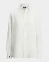 Polo Ralph Lauren Oversize Fit Linen Shirt In White