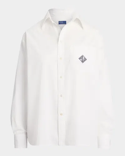 POLO RALPH LAUREN OVERSIZE-FIT LOGO COTTON SHIRT
