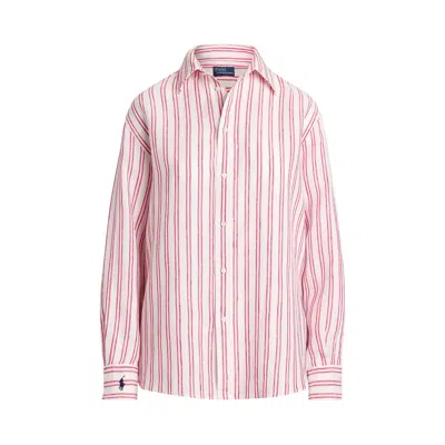 Pre-owned Polo Ralph Lauren Oversize Fit Striped Shirt 'multicolor' | Multi-color | Women's Size S