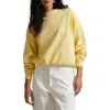 Polo Ralph Lauren Oversize Logo Graphic Sweatshirt In Wicket Yellow