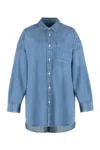 Polo Ralph Lauren Oversized Denim Shirt In Blue