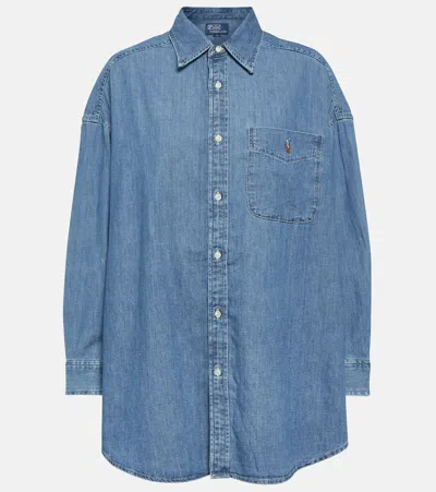 Polo Ralph Lauren Polo-pony-motif Shirt In Blue