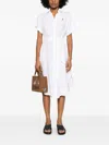 Polo Ralph Lauren Oxford Belted Midi Dress In White