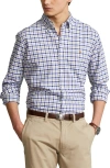 Polo Ralph Lauren Oxford Cotton Poplin Button-down Shirt In Blue