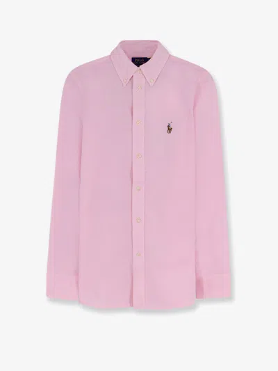 Polo Ralph Lauren Oxford Cotton Shirt In Pink